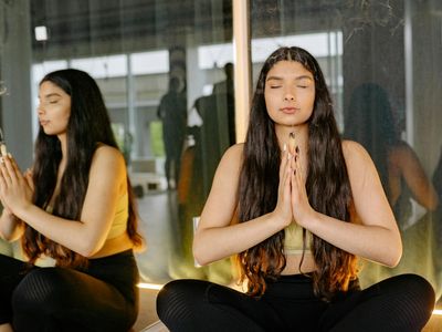 Close up of incense smoke in a yoga studio